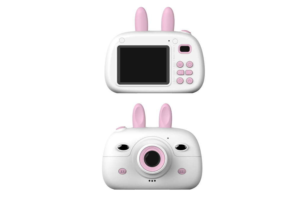 Câmara Infantil Orelhas de Coelho | Mini SLR HD Dual Lens Presente para Crianças