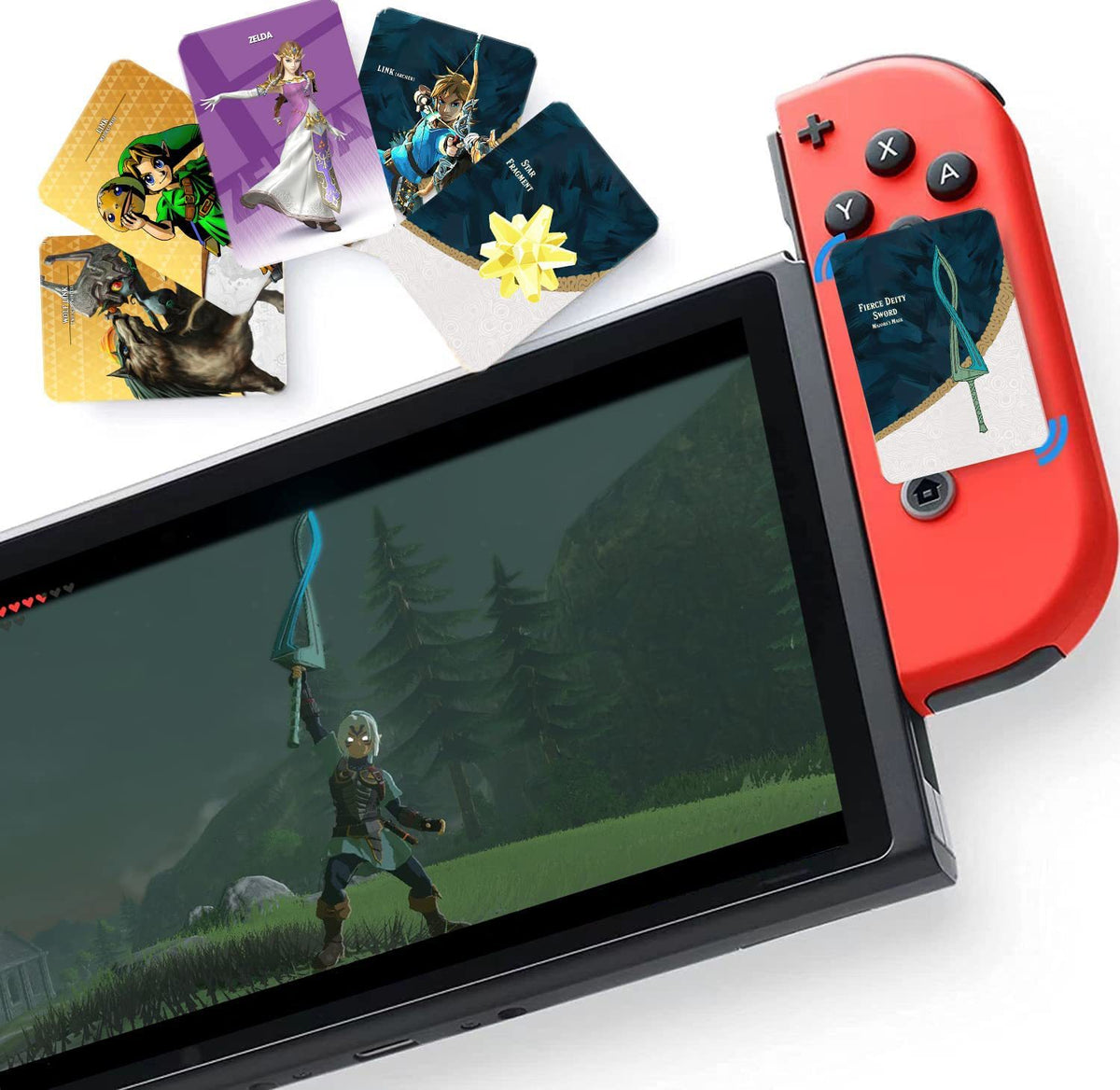 38 Cartões NFC Amiibo — The Legend of Zelda: Tears of the Kingdom para Nintendo Switch e Switch Lite