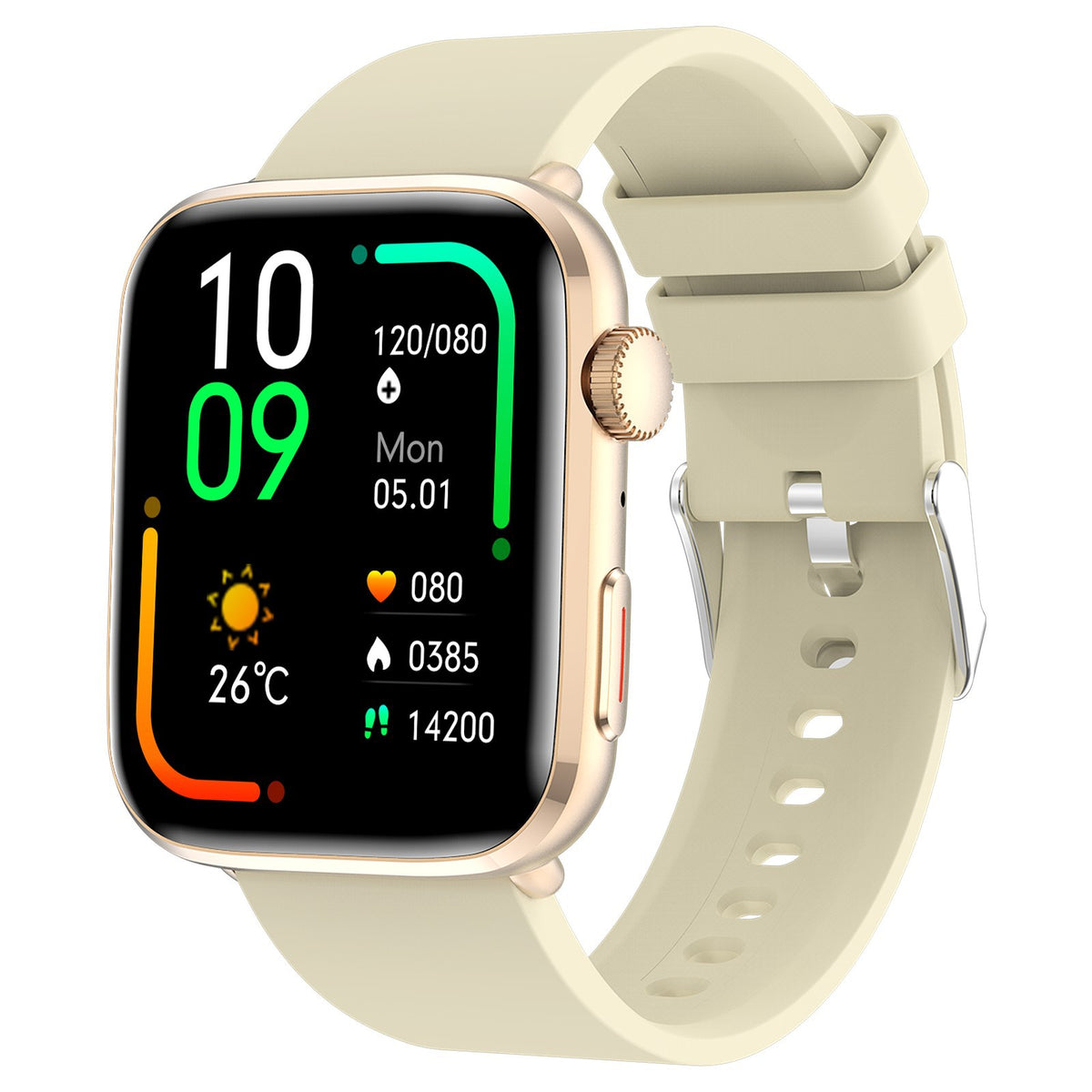 Smartwatch T92 | Chamadas Bluetooth | Freq. Cardíaca, SpO2 e Temperatura | 5 Cores