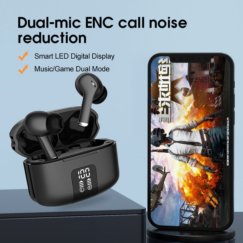 Auriculares Bluetooth M48 Pro com ENC e Redução de Ruído nas Chamadas