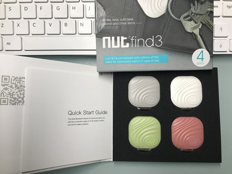 Nut 3 Mini Rastreador Inteligente Bluetooth GPS, Localizador Anti-Perda com Alarme, Chapa Lembrete Itag para Chaves e Crianças