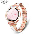 Smartwatch Feminino BANGWEI LIGE | Multifunções | Bracelete Elegante | Rosa Dourado e Preto