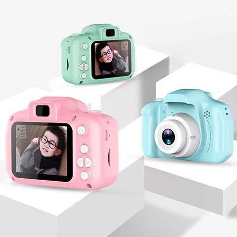 Câmara Digital HD Infantil X2 – Design Cartoon Portátil, Estilo SLR, Presente de Aniversário para Crianças