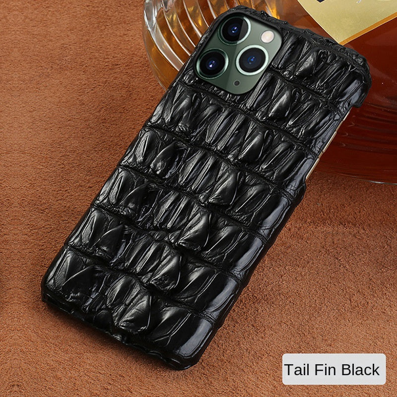 Applicable Apple 16 Phone Case Crocodile Leather iPhone 17 Pro Max Genuine Leather 15 Plus Case XS Max Protection