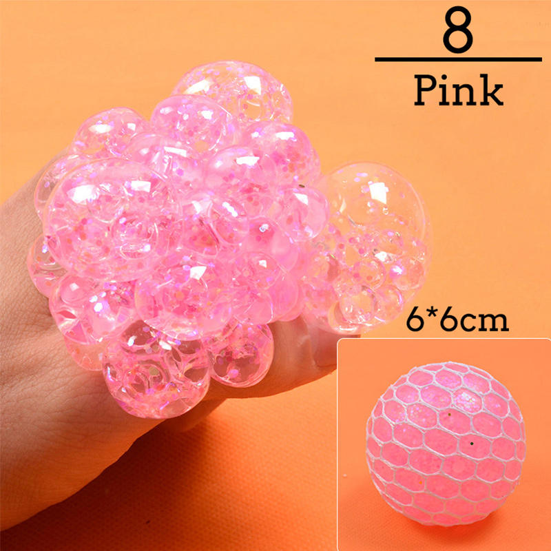 Bola de Uvas Antistress Colorida, Brinquedo Squishy para Aliviar o Stress