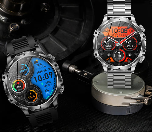 AK75 Smartwatch Outdoor com Lanterna LED, Bateria 700 mAh e Chamadas Bluetooth