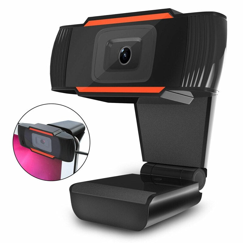 Webcam HD USB 480P com Microfone | Câmara para PC, Portátil e Skype