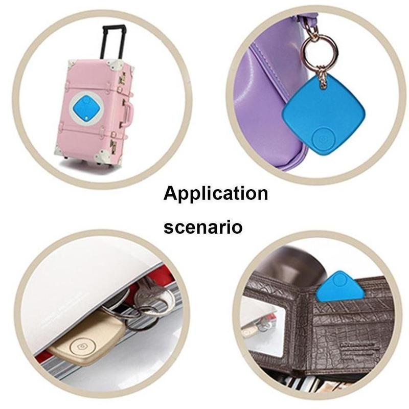 Localizador GPS Mini, Chapa Localizadora para Chaves, Crianças e Animais, Rastreador Bluetooth Inteligente Anti-Perda para Veículos