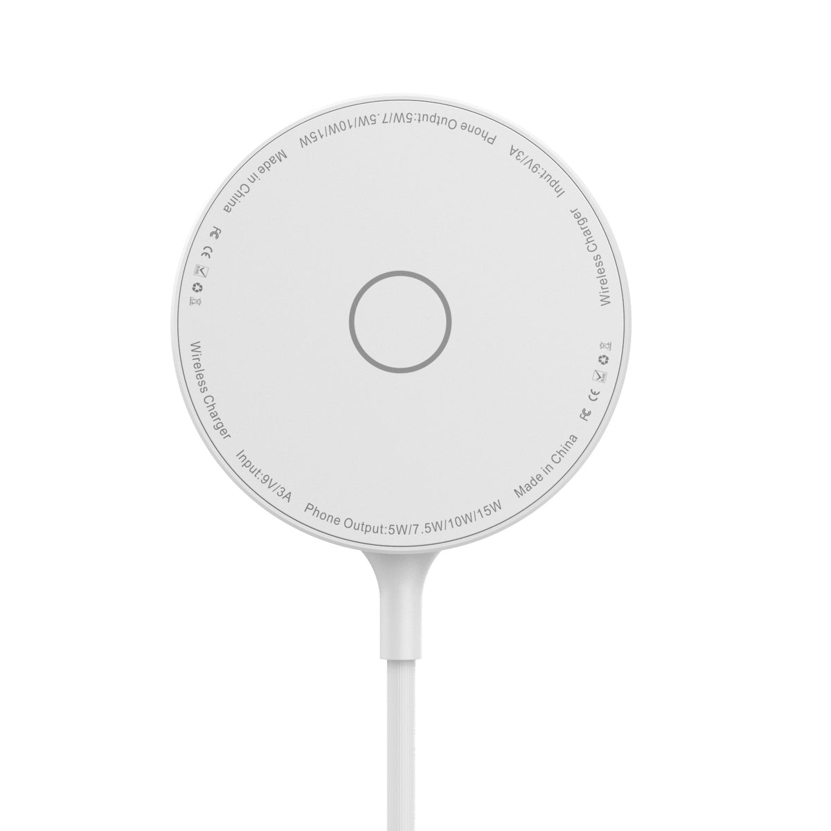 Carregador Sem Fios Magnético para iPhone 13 e 14 com Pequeno Suporte