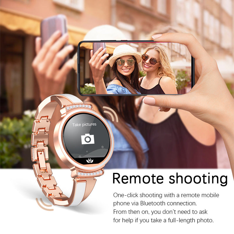 Smartwatch Feminino BANGWEI LIGE | Multifunções | Bracelete Elegante | Rosa Dourado e Preto