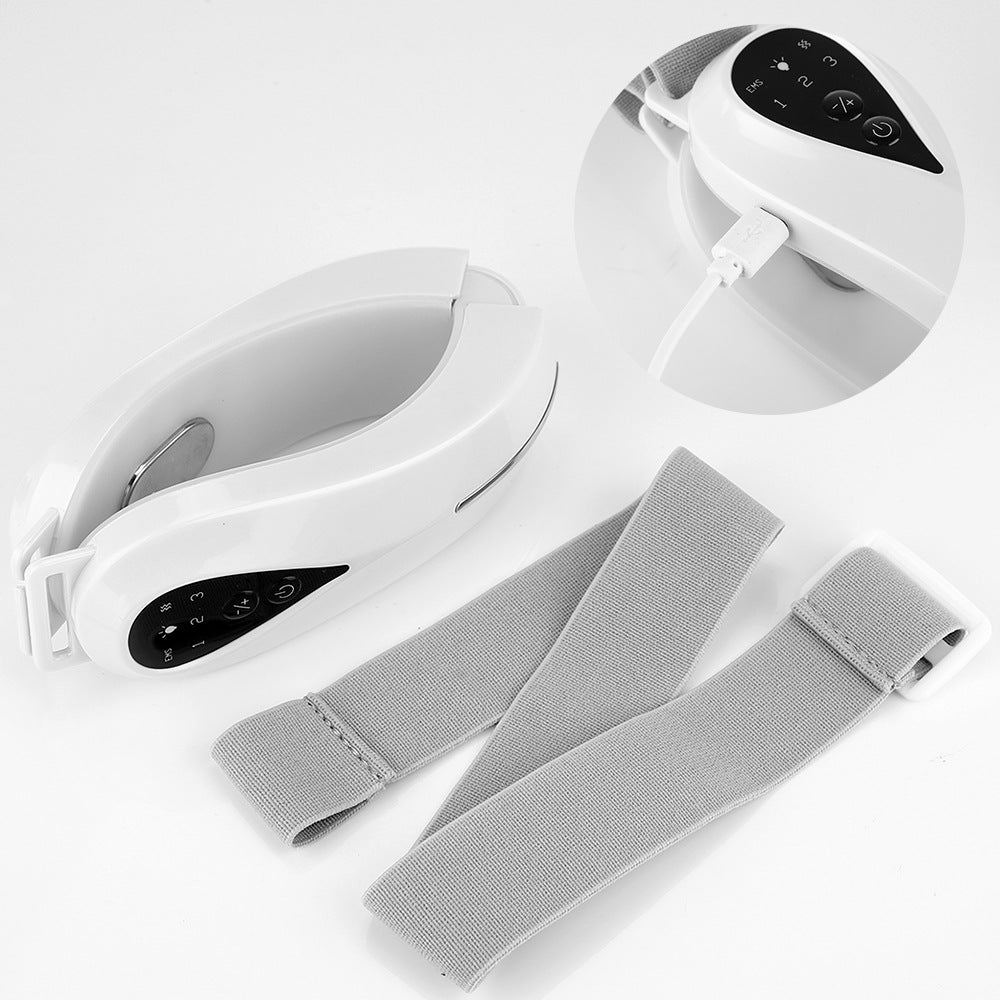 Dispositivo Facial LED V-Face Hailicare | Microcorrente | Lifting e Tonificação | Branco e Rosa