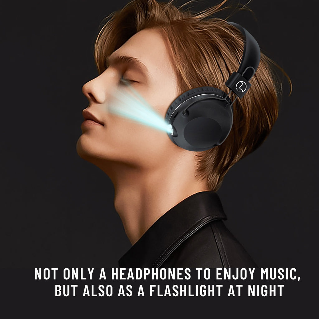 Auriculares Bluetooth B863 com Iluminação e Dobráveis | 18h de Autonomia