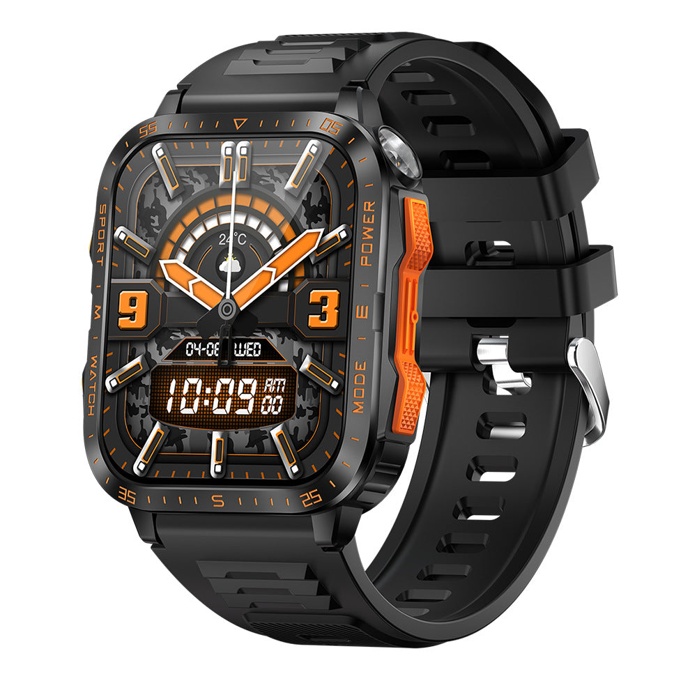 Smartwatch KT79 | 3ATM À Prova de Água, Chamadas Bluetooth e Lanterna Outdoor