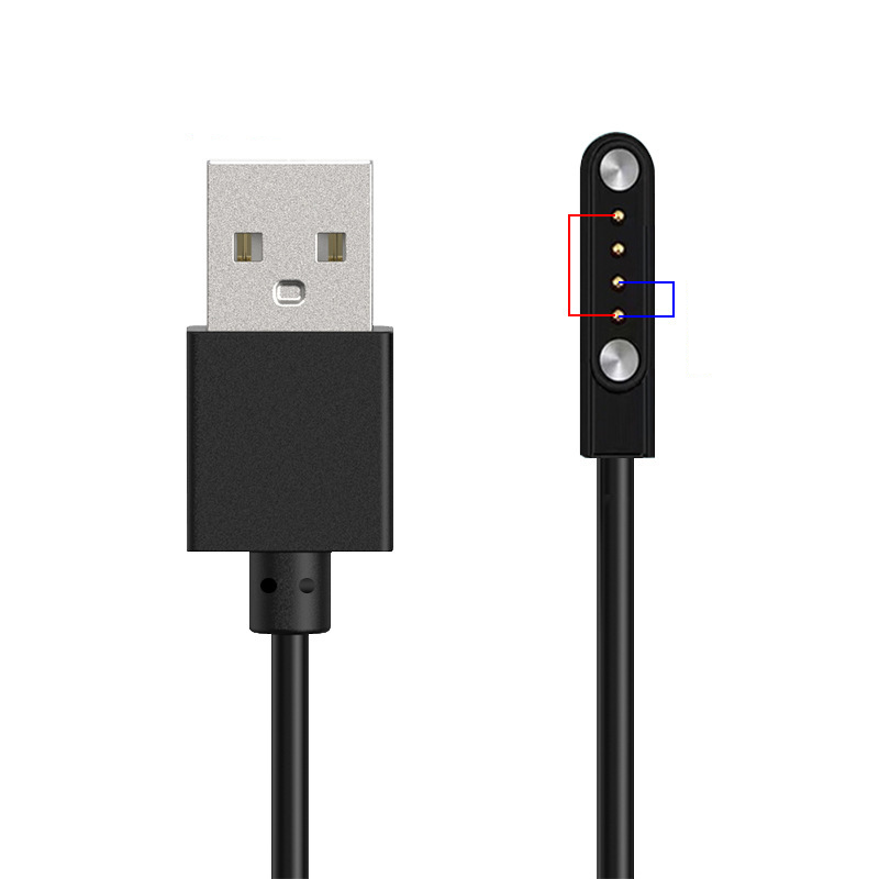 Cabo de Carregamento Magnético Universal para Smartwatch (2, 4 e 5 pinos)