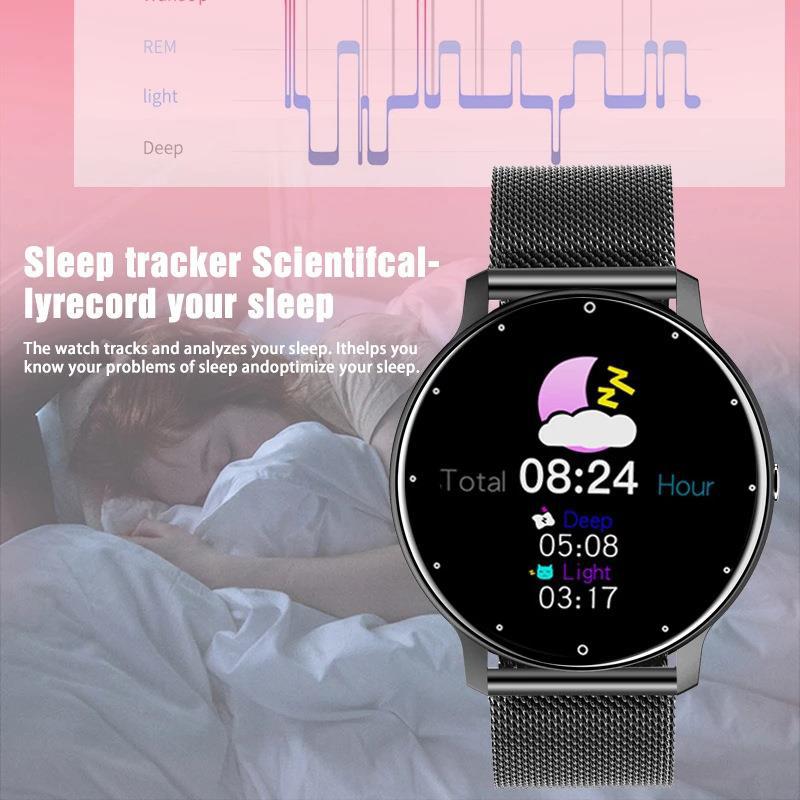 Smartwatch ZL02D | Monitor Cardíaco, Pressão Arterial e Sono | IP67 À Prova de Água