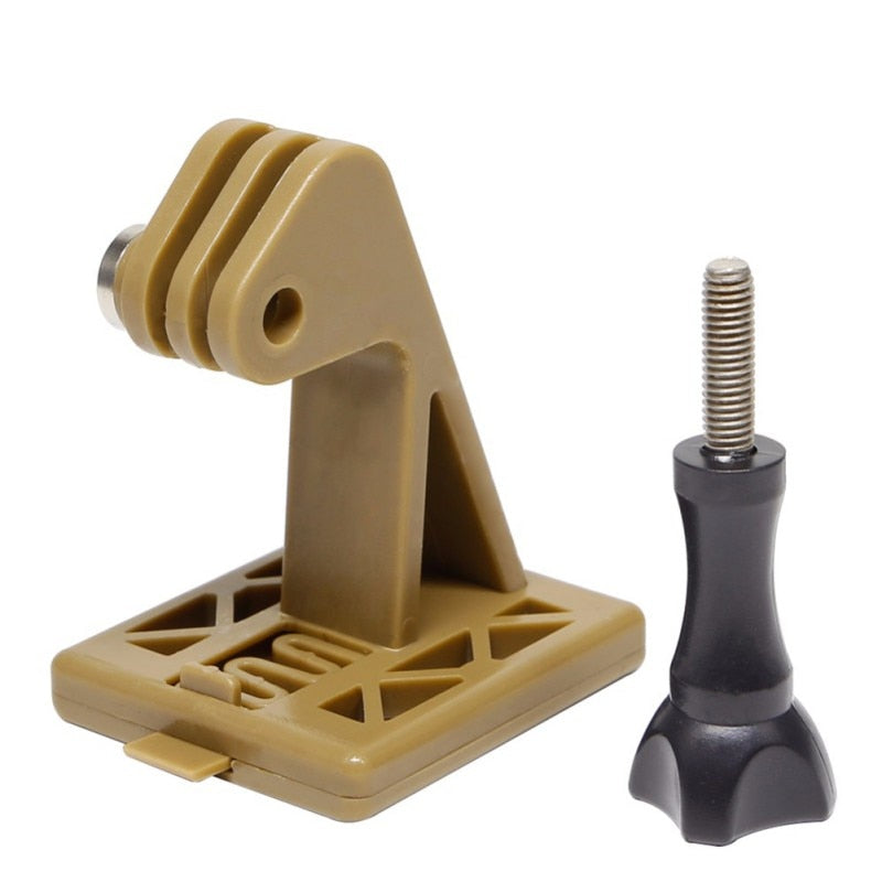 Adaptador fixo de câmara para capacete tático e airsoft