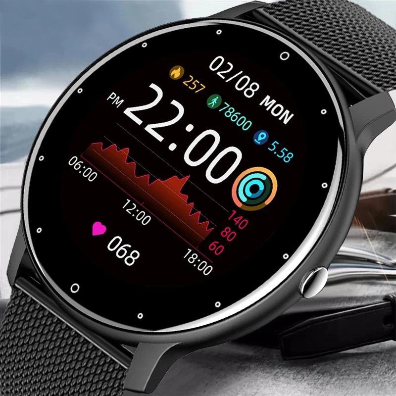 Smartwatch ZL02D | Monitor Cardíaco, Pressão Arterial e Sono | IP67 À Prova de Água