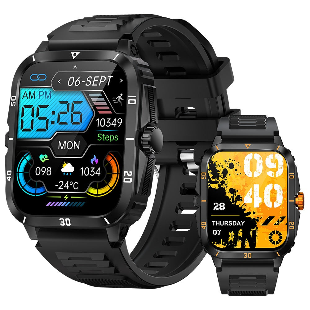 Smartwatch KT71 | À Prova de Água 3m, Chamadas Bluetooth e Monitor de Saúde Outdoor