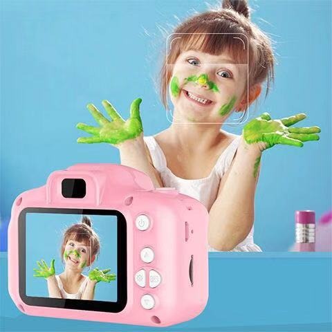 Câmara Digital HD Infantil X2 – Design Cartoon Portátil, Estilo SLR, Presente de Aniversário para Crianças