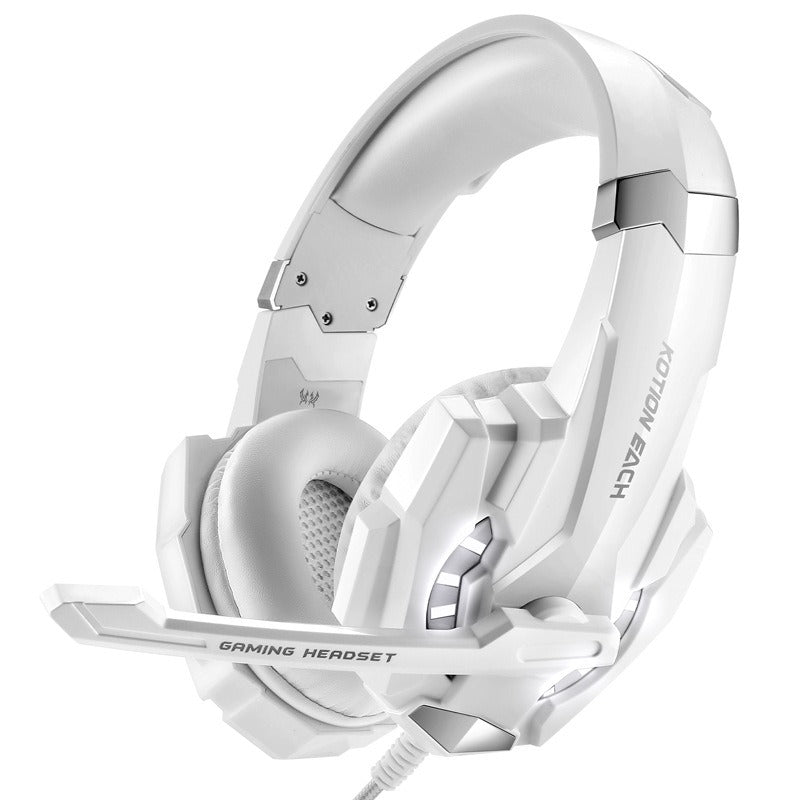 Headset Gaming G9000 com Fio | Alto-Falante 40mm | ABS + Esponja | Branco