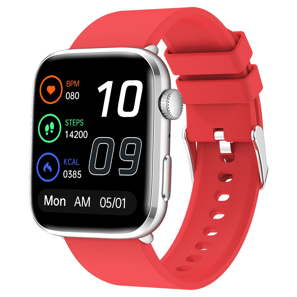 Smartwatch T92 | Chamadas Bluetooth | Freq. Cardíaca, SpO2 e Temperatura | 5 Cores
