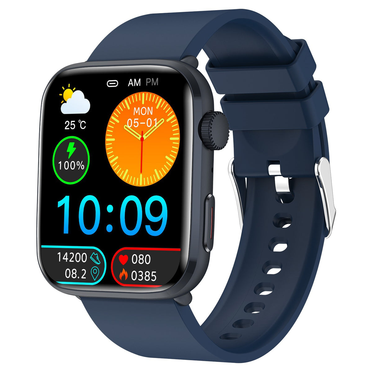 Smartwatch T92 | Chamadas Bluetooth | Freq. Cardíaca, SpO2 e Temperatura | 5 Cores