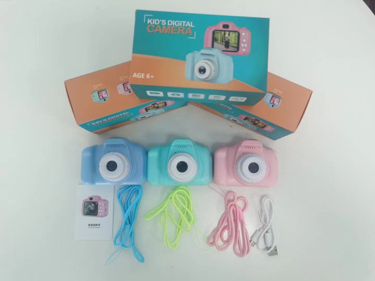 Câmara Digital HD Infantil X2 – Design Cartoon Portátil, Estilo SLR, Presente de Aniversário para Crianças