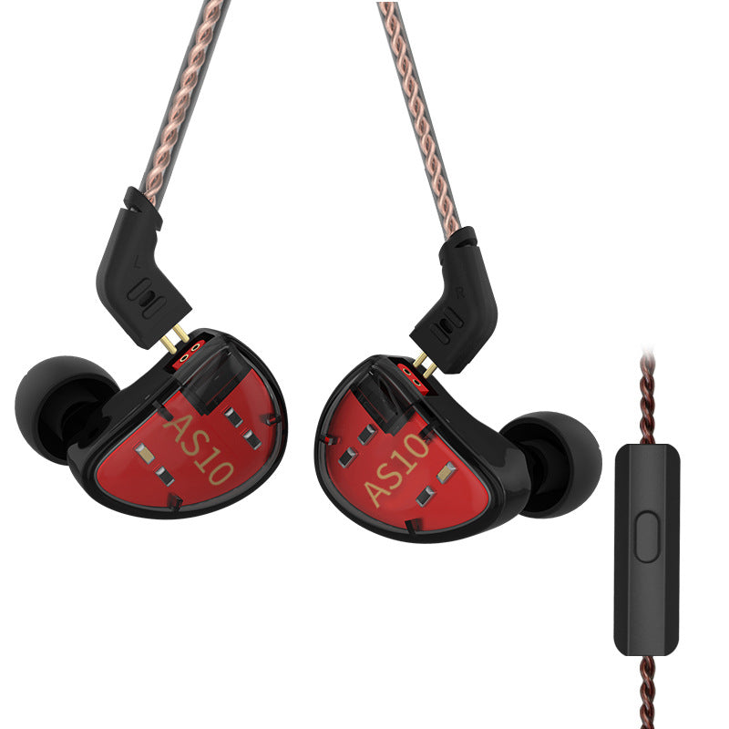 Auriculares KZ AS10 Intra-Auriculares Hi-Fi com Ficha de 3,5 mm