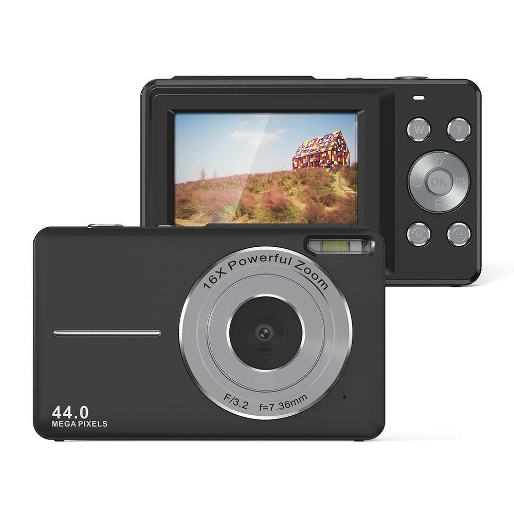 Câmara Digital FHD 1080P 44MP – Compacta e Portátil para Fotografia, Crianças e Adultos