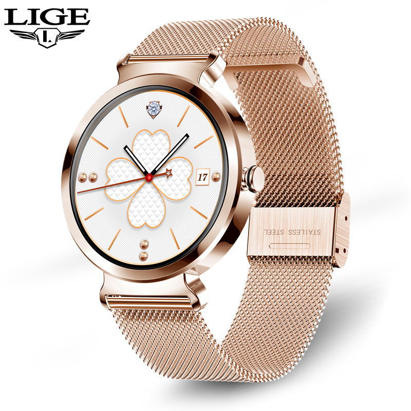 Smartwatch Feminino LIGE | Pulseira Multifuncional com Monitor de Saúde
