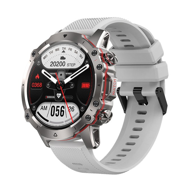 AK56 Smartwatch Outdoor com Chamadas Bluetooth e Monitor de Saúde