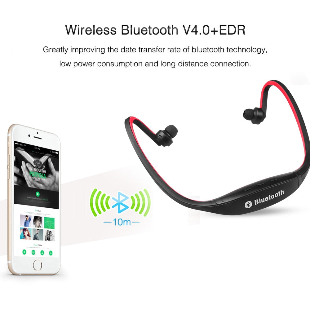Auscultadores Bluetooth Desportivos com Neckband | Estéreo | Microfone | 4 Cores