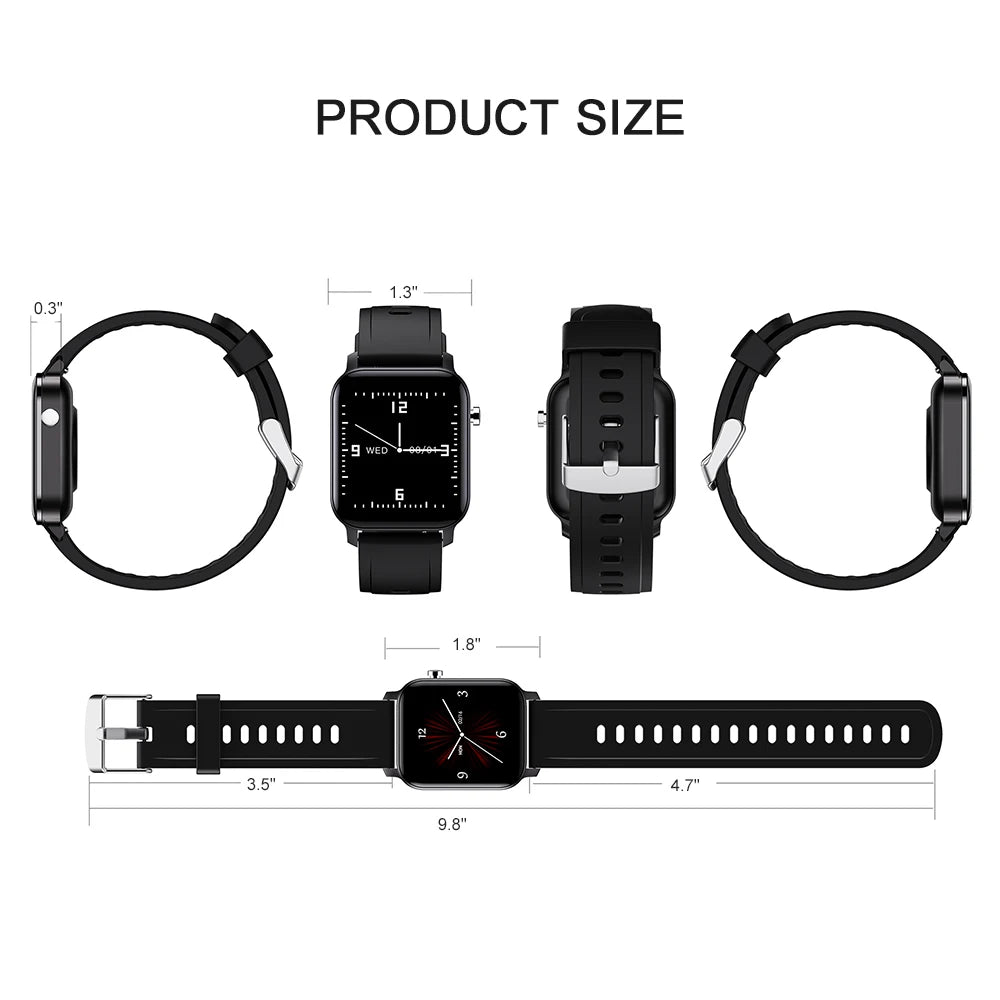 Smartwatch IP68 YFIT | Ecrã 1,4" Touch, Freq. Cardíaca, Bluetooth 5.0, Android e iOS