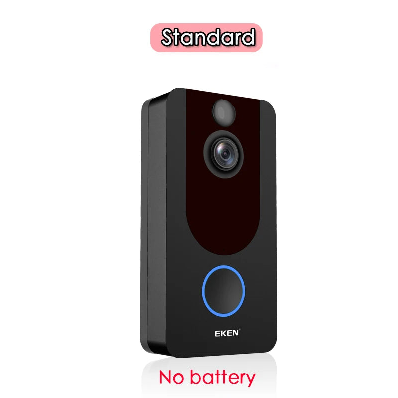 EKEN V7 Campainha WiFi HD 1080P | Intercomunicador Visual, Visão Noturna e Segurança