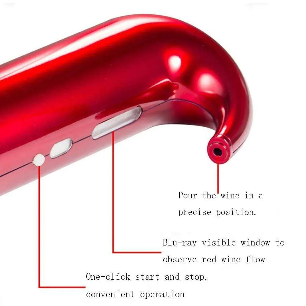 Decanter Elétrico Portátil para Vinho | Arejador Automático | Bateria 1800mAh