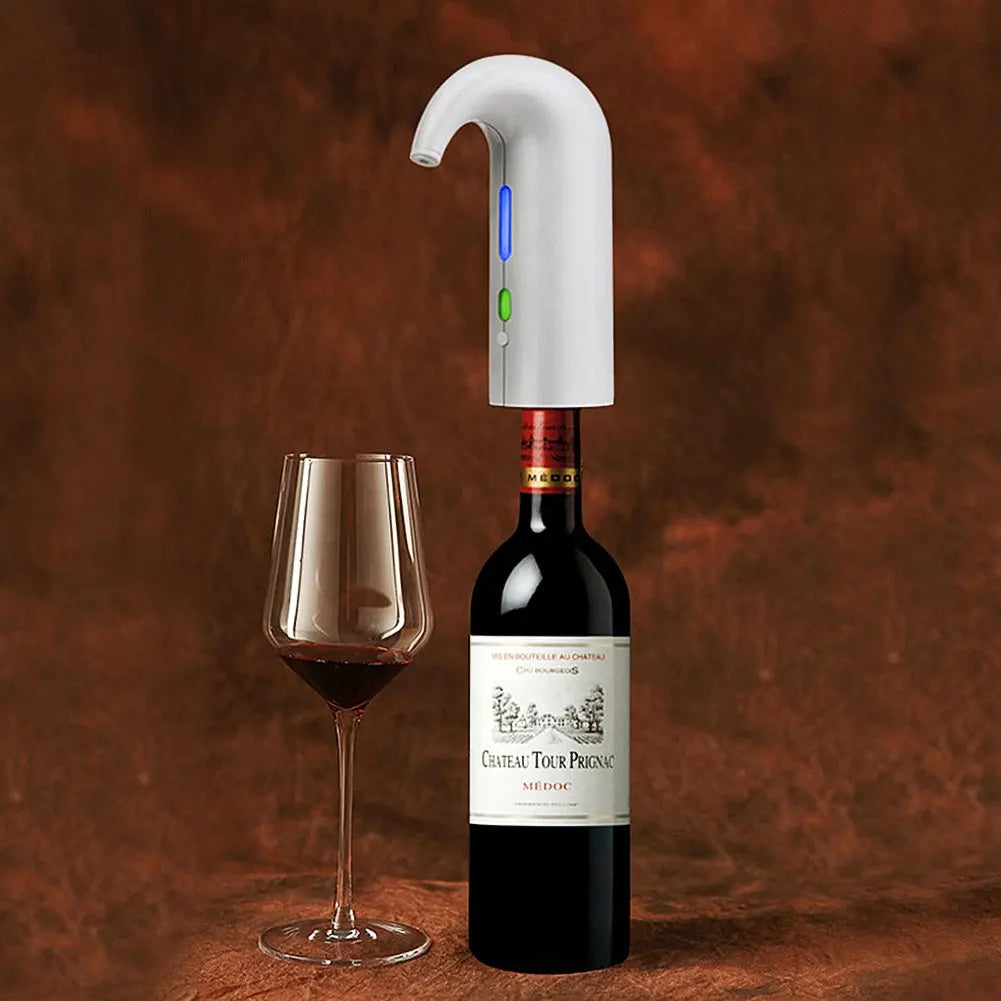Decanter Elétrico Portátil para Vinho | Arejador Automático | Bateria 1800mAh