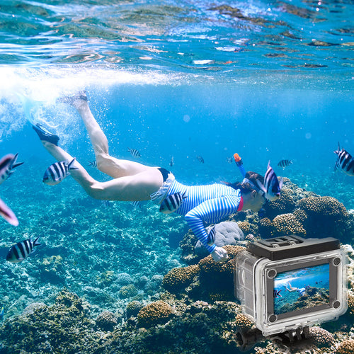 Câmara de Ação 4K Waterproof WiFi com Comando RF e Acessórios