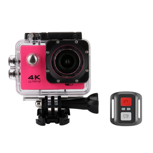 Câmara de Ação 4K Waterproof WiFi com Comando RF e Acessórios