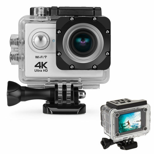 Câmara de Ação 4K Waterproof WiFi com Comando RF e Acessórios