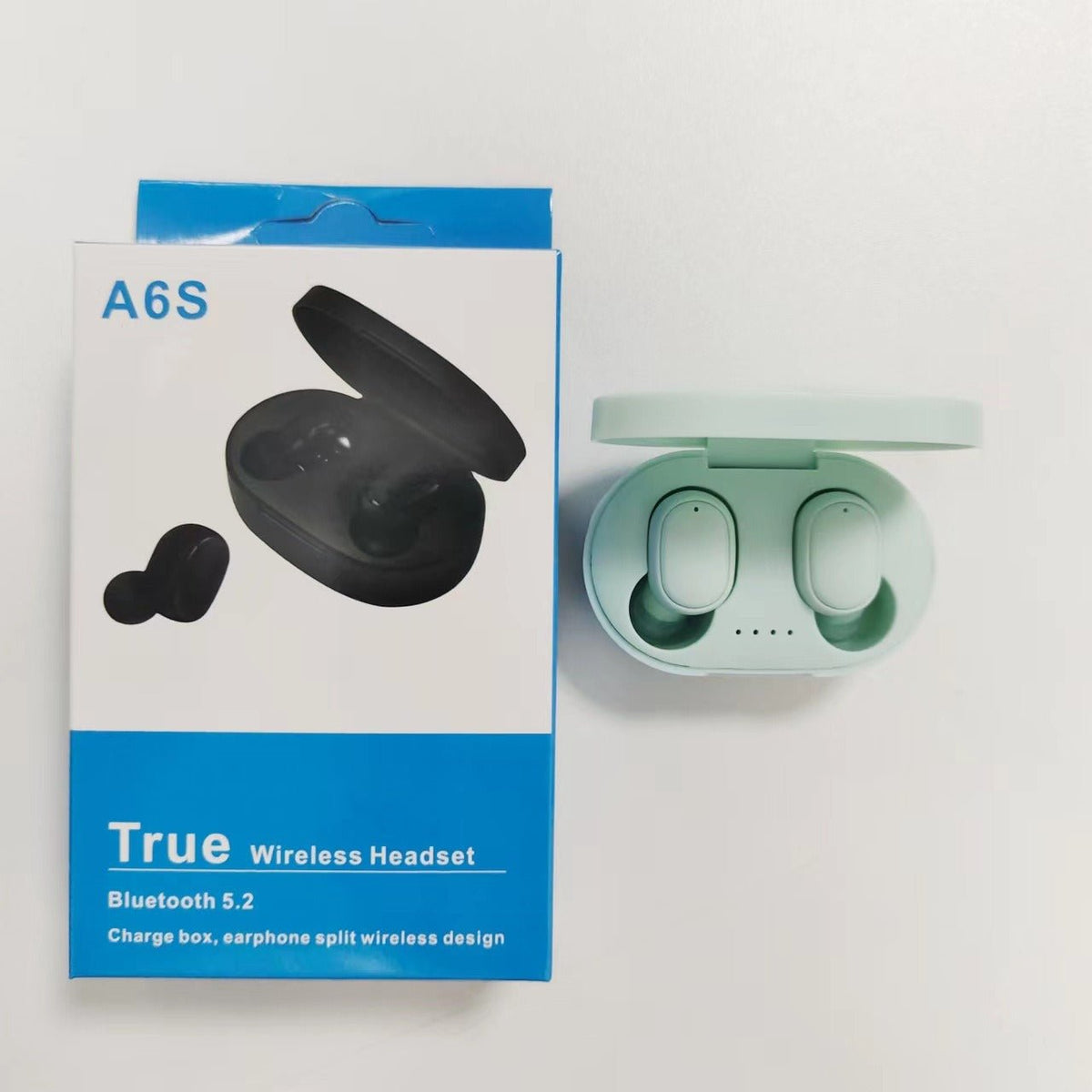 A6S Auriculares Bluetooth 5.2 TWS Sem Fios — Estilo Macaron, Desportivos e Compactos - Telejacob Shop