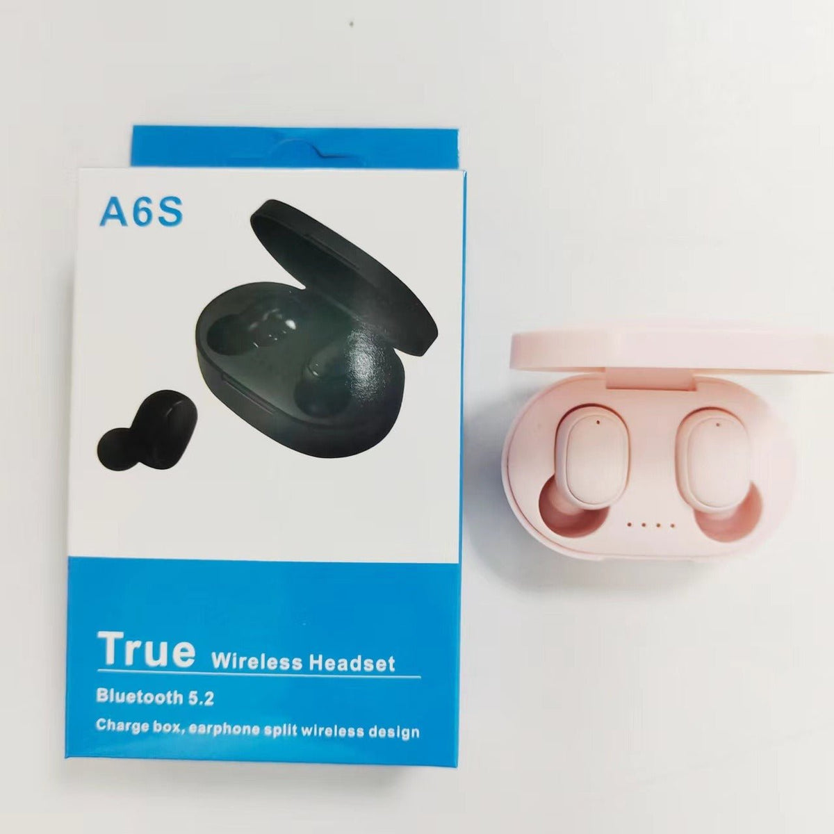 A6S Auriculares Bluetooth 5.2 TWS Sem Fios — Estilo Macaron, Desportivos e Compactos - Telejacob Shop