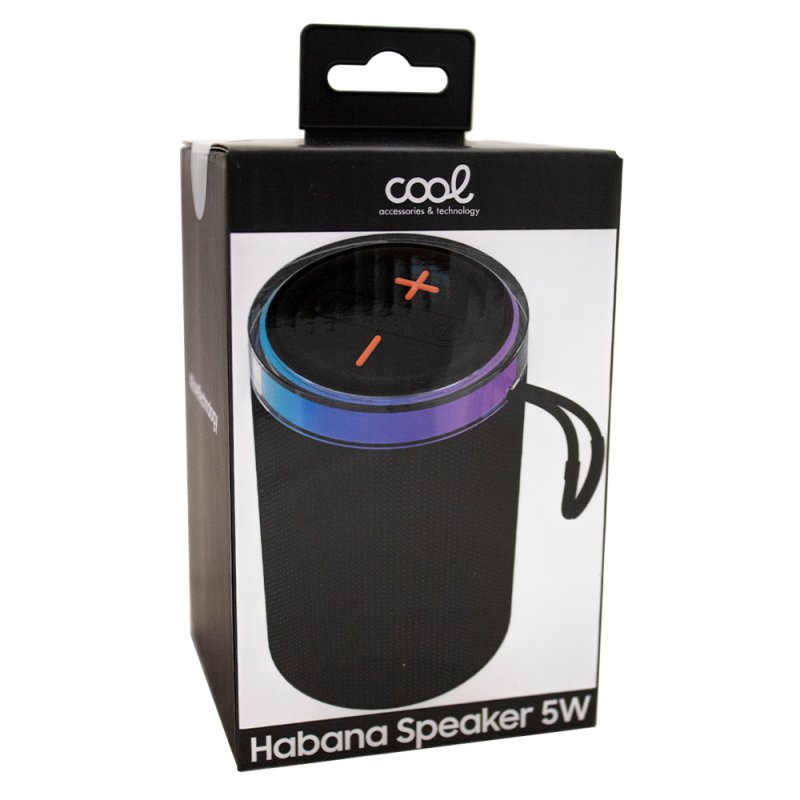Altavoz Bluetooth Universal Música 5W COOL Habana TWS Negro