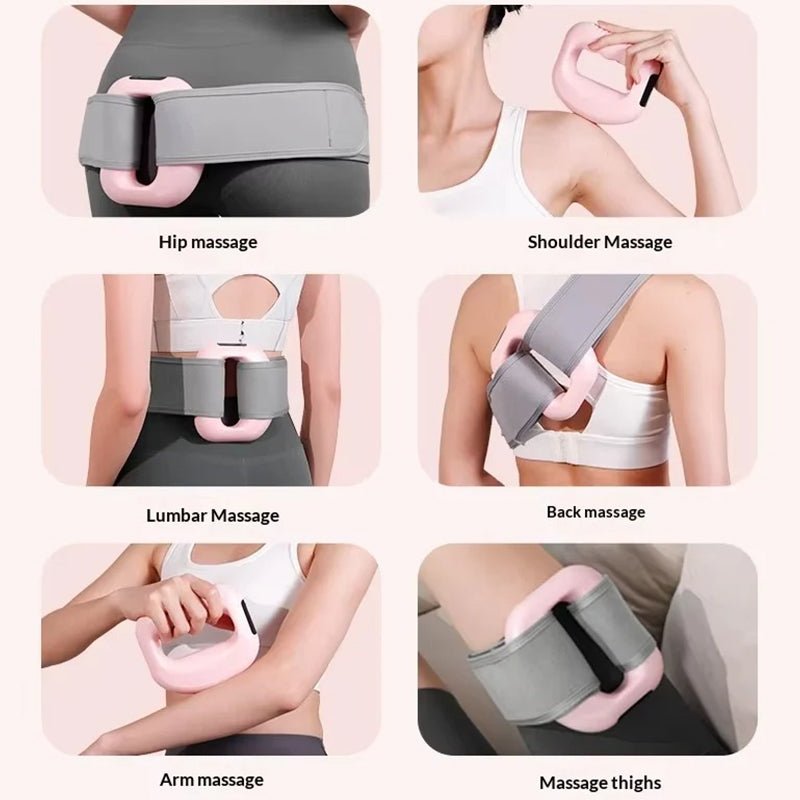 Anel de Massagem Fáscia Elétrico – 5 Velocidades, Máquina de Modelagem Corporal com Cinto para Uso Doméstico - Telejacob Shop