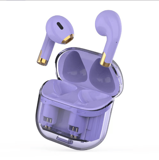 APRO11 Auriculares TWS Bluetooth 5.3 com Caixa Transparente — Desportivos, Redução de Ruído, Sem Fios - Telejacob Shop