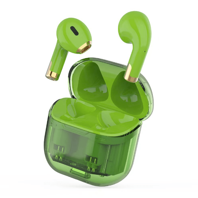 APRO11 Auriculares TWS Bluetooth 5.3 com Caixa Transparente — Desportivos, Redução de Ruído, Sem Fios - Telejacob Shop