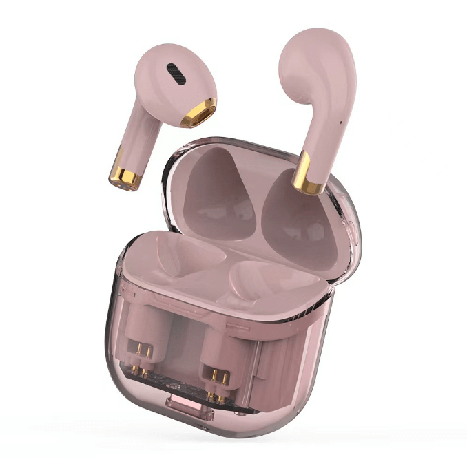 APRO11 Auriculares TWS Bluetooth 5.3 com Caixa Transparente — Desportivos, Redução de Ruído, Sem Fios - Telejacob Shop