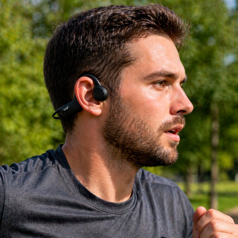Auriculares Stereo Bluetooth COOL Bone (Conducción Osea) Negro