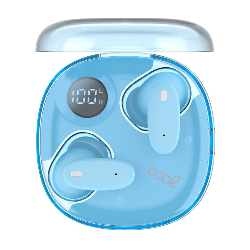 Auriculares Stereo Bluetooth Dual Earbuds COOL Fun Celeste