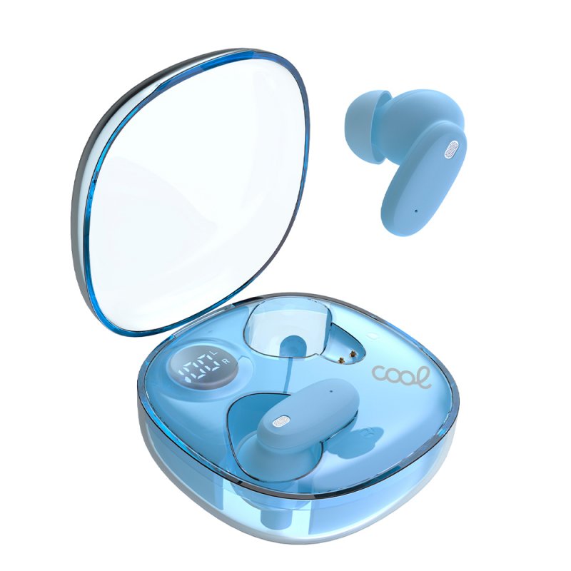 Auriculares Stereo Bluetooth Dual Earbuds COOL Fun Celeste