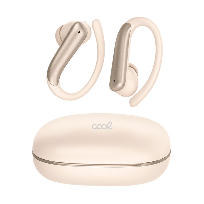 Auriculares Stereo Bluetooth Earbuds COOL Gym ANC Beige